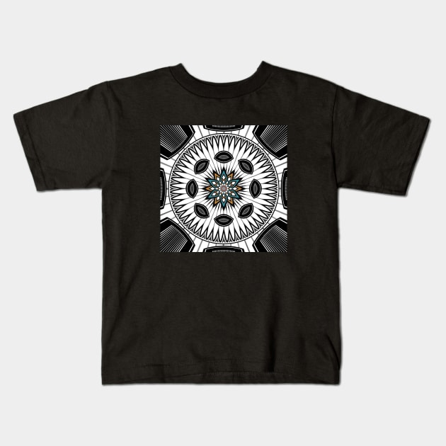 Star mandala Kids T-Shirt by Gaspar Avila